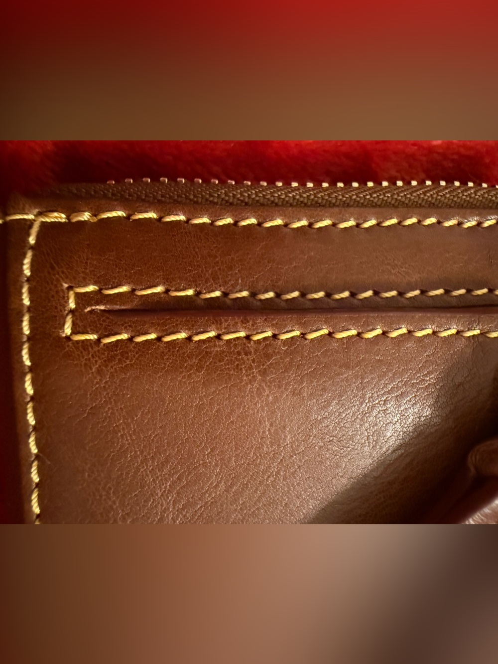 *NEW*  Dooney & Bourke Brown Florentine Leather Small Zip Wallet, - Picture 14 of 16
